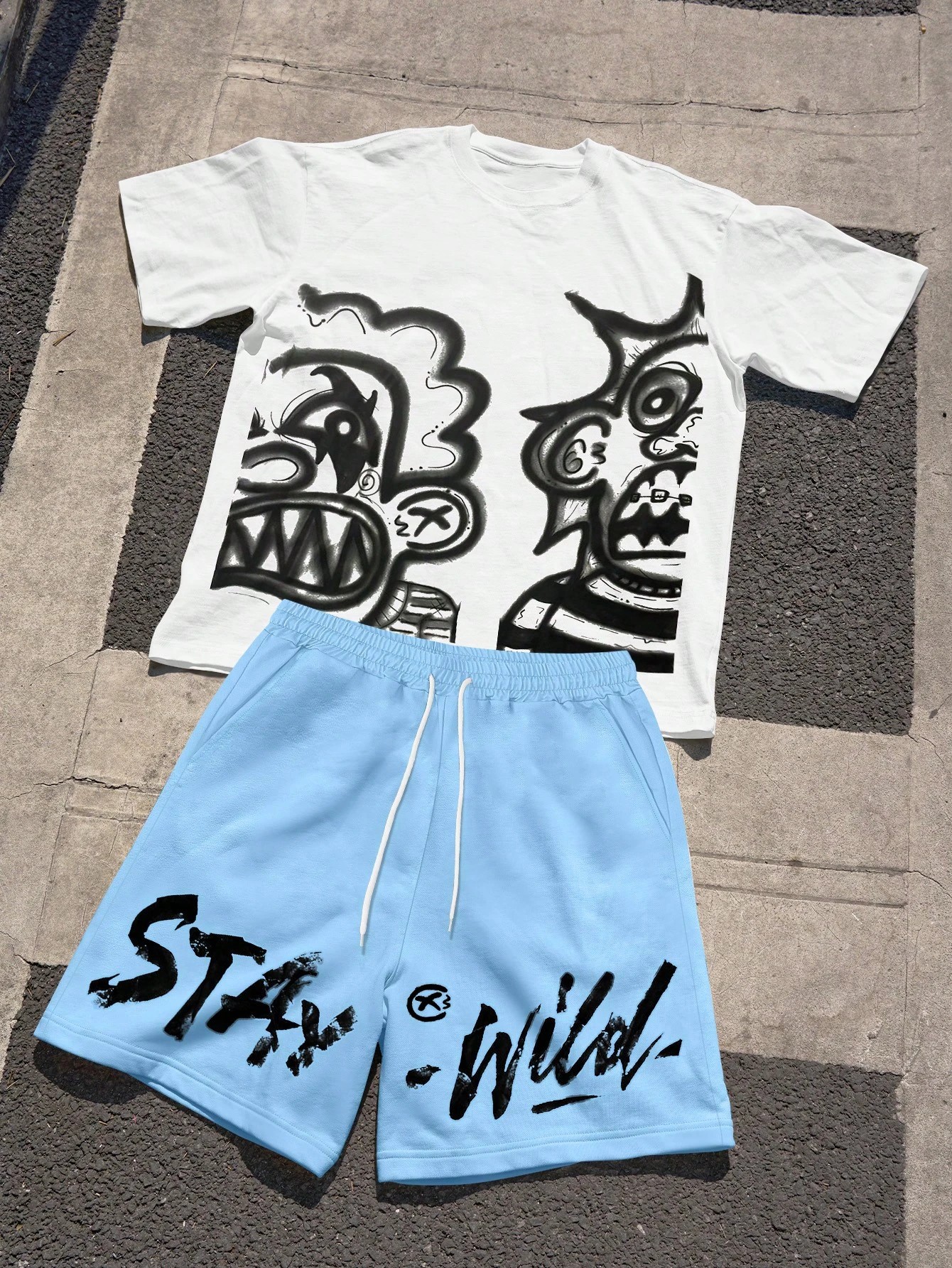 Street Fashion Designer - 2026 Summer New Men's Short-Sleeved Set
