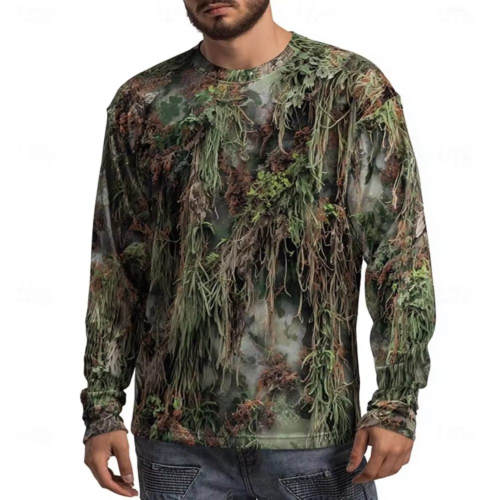 Men's Camo Animal Print Long S - Street Fashion Men avis et prix