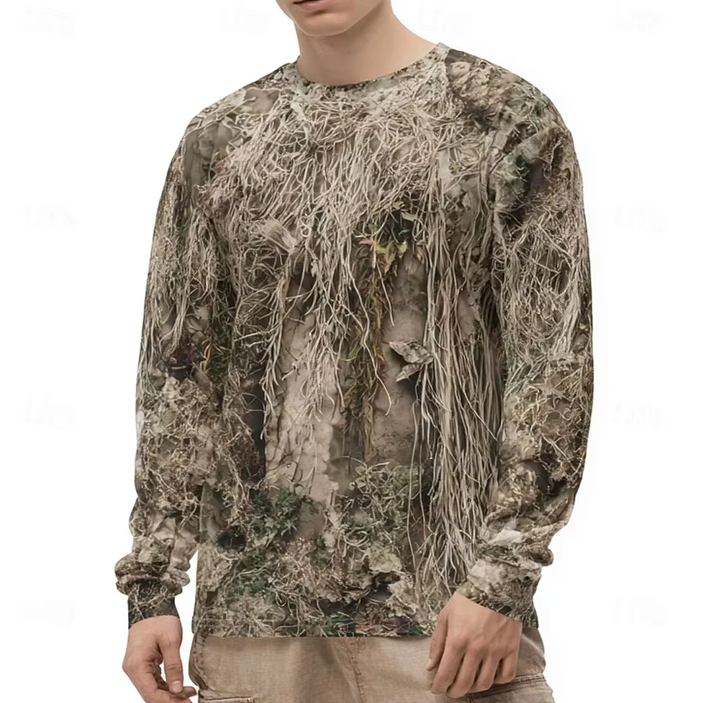 Men's Camo Animal Print Long S - Street Fashion Men avis et prix