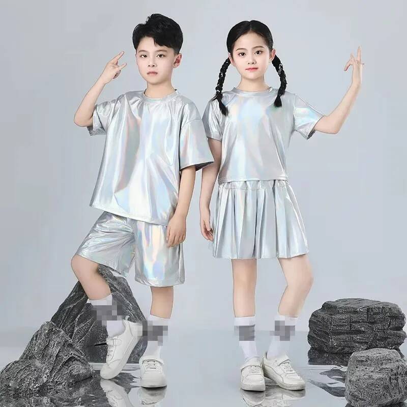 Boys and Girls Hip-hop Set Sil - Street Fashion Runway avis et prix