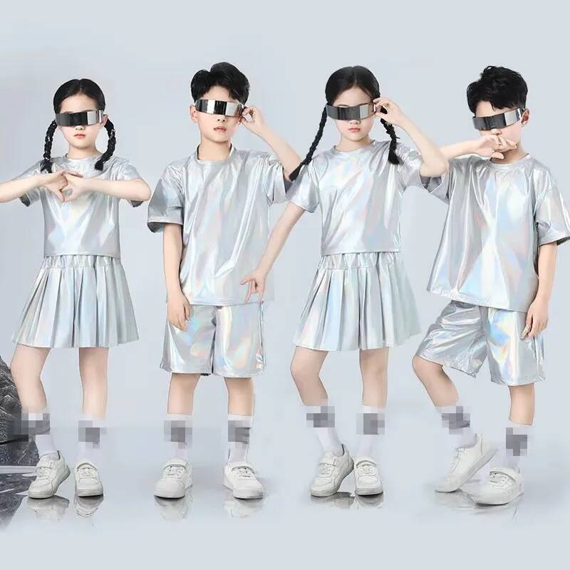 Boys and Girls Hip-hop Set Sil - Street Fashion Runway avis et prix