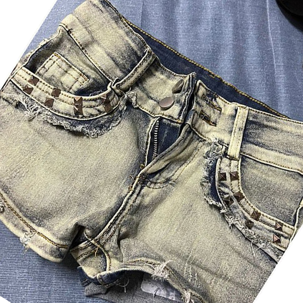Retroy2K American Rivet Shorts - Street Fashion Girl avis et prix