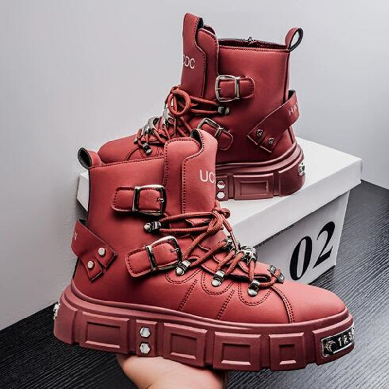 Luxury Rivet Black High top Sn - Street Fashion Designer avis et prix