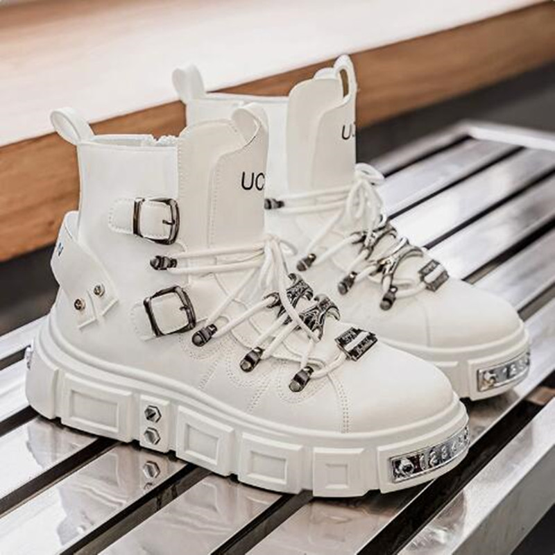 Luxury Rivet Black High top Sn - Street Fashion Designer avis et prix