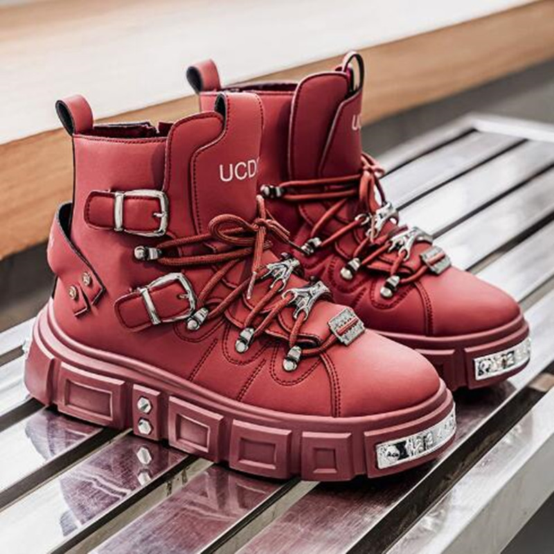 Luxury Rivet Black High top Sn - Street Fashion Designer avis et prix