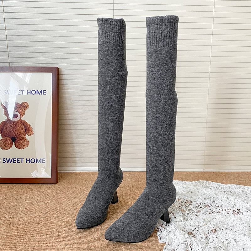 High Heels Women's Sock Boots  - Street Fashion Designer avis et prix