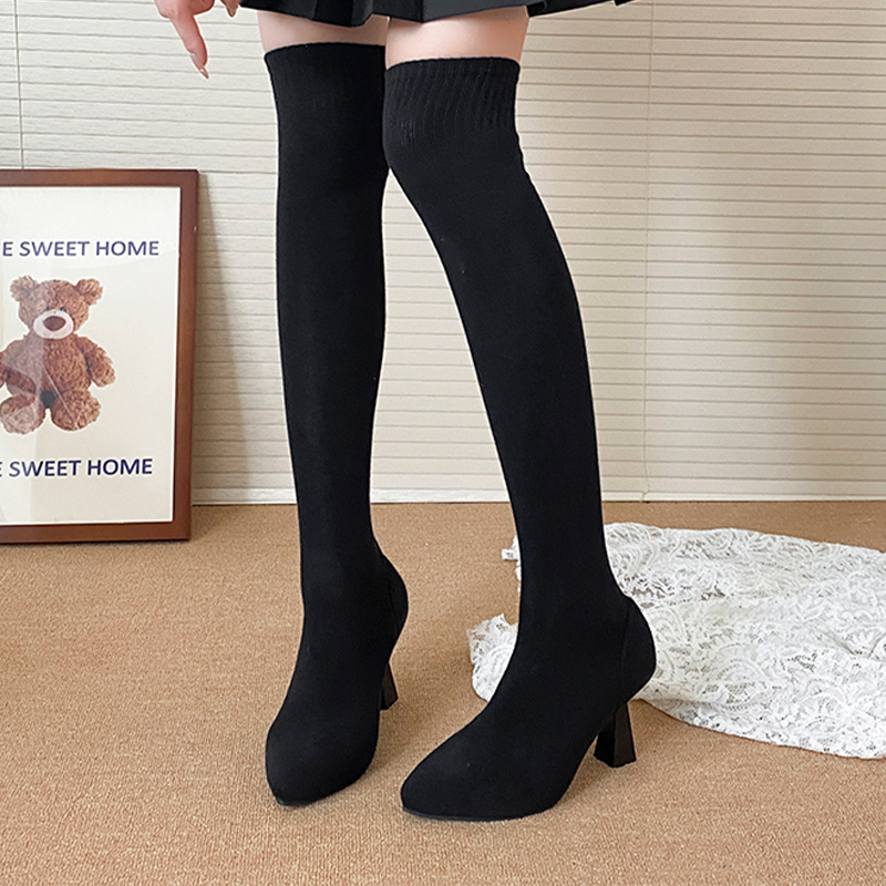 High Heels Women's Sock Boots  - Street Fashion Designer avis et prix