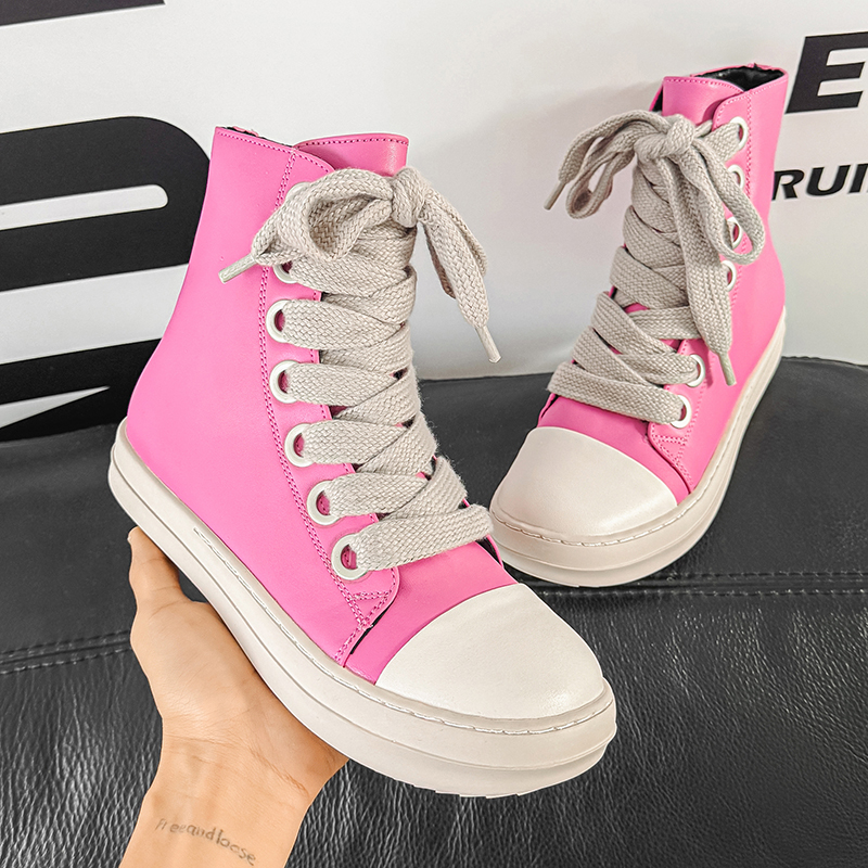 Original Pink Men High-top Sne - Street Fashion Designer avis et prix