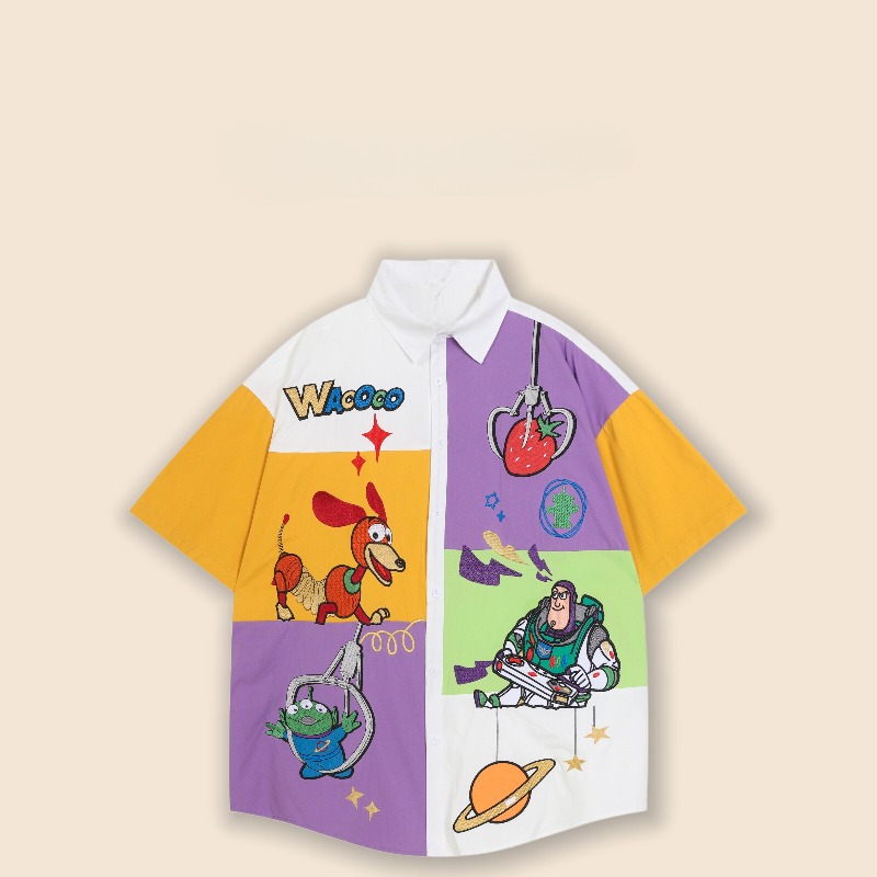 Toy Story Color Blocked Casual - Street Fashion Couple avis et prix