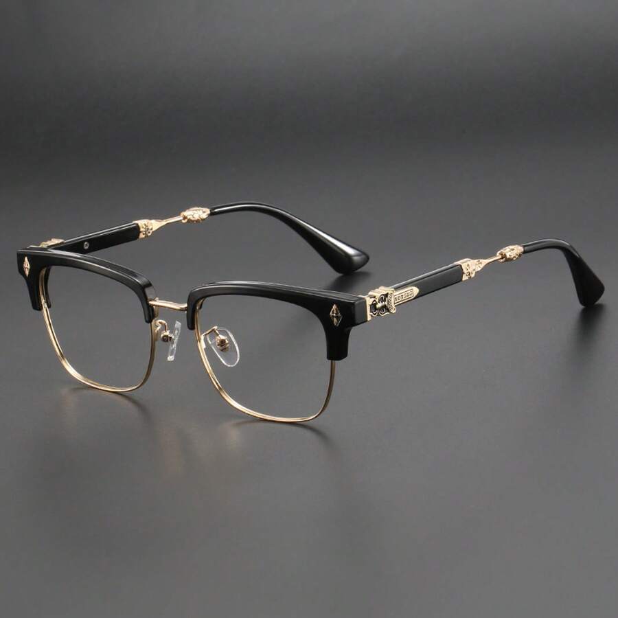 1pc Men's Retro Round Shape Fa - Street Fashion Runway avis et prix