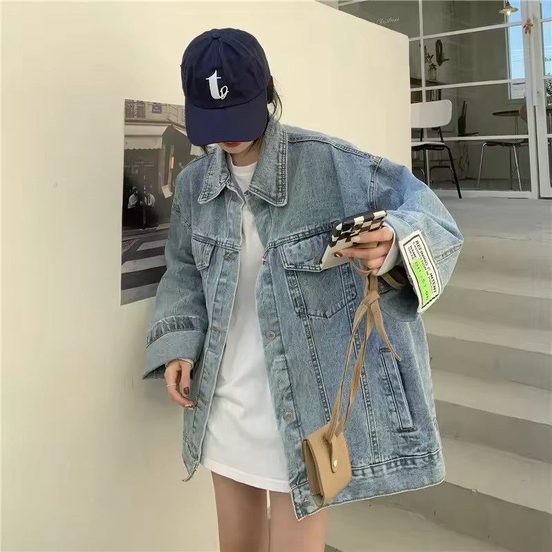 2025 New Fashion Denim Jacket  - Street Fashion Jeans Women avis et prix