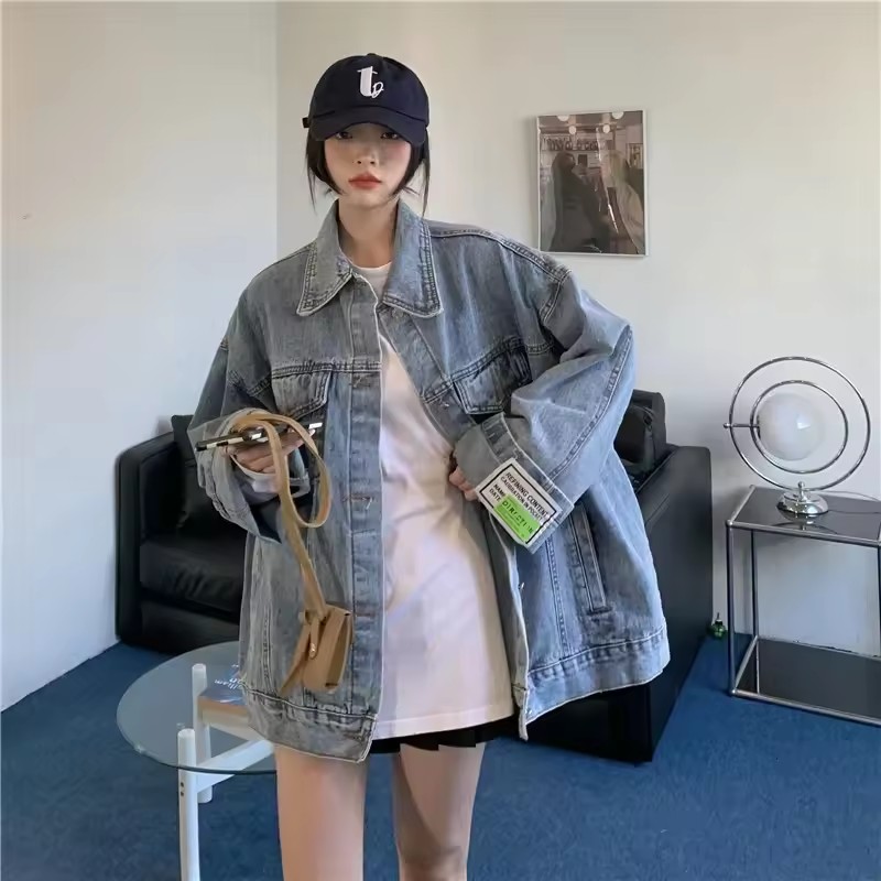 2025 New Fashion Denim Jacket  - Street Fashion Jeans Women avis et prix