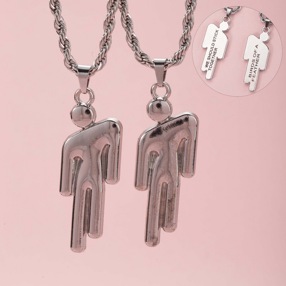 2Pcs Hip Hop Stainless Steel S - Fashion Street Singapore avis et prix