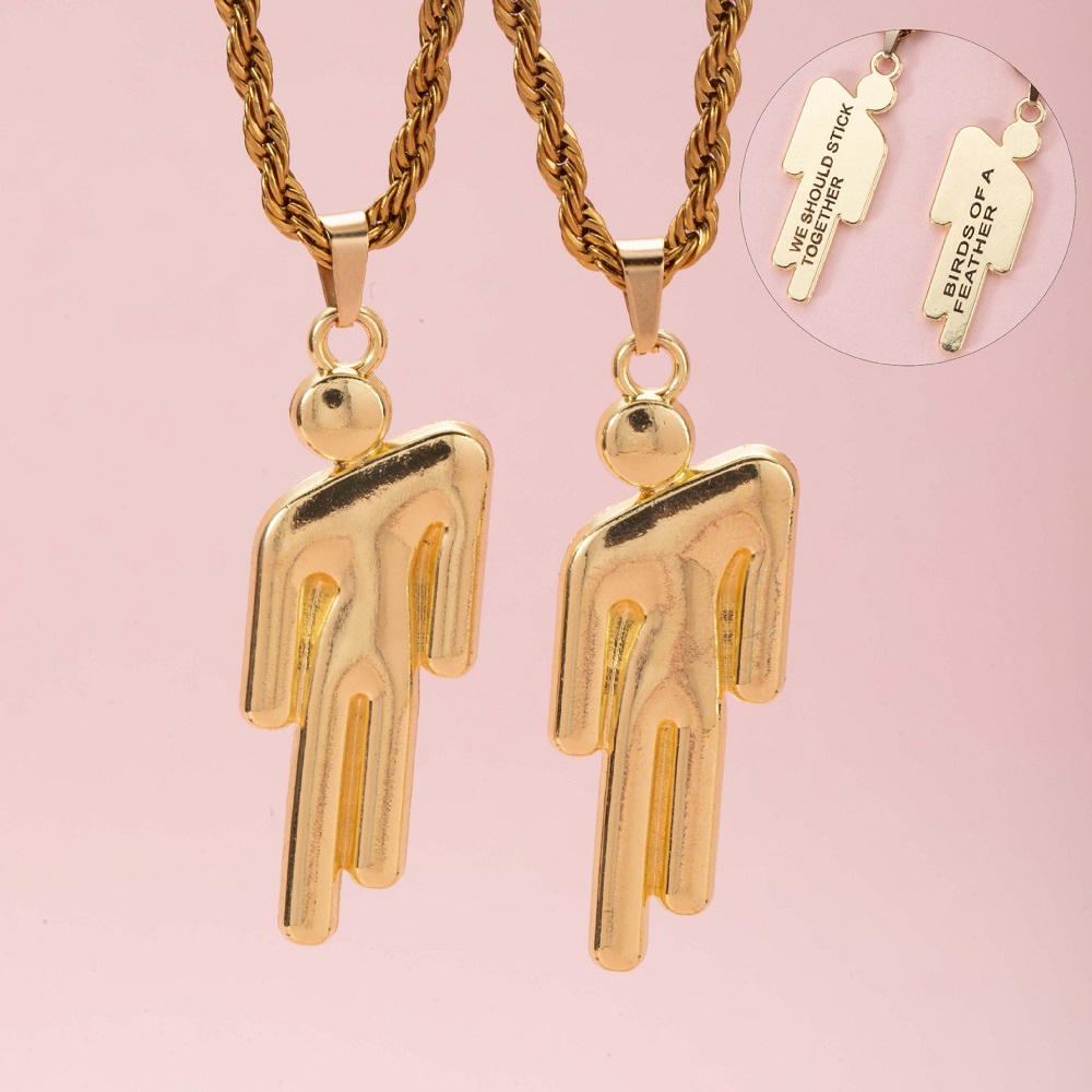 2Pcs Hip Hop Stainless Steel S - Fashion Street Singapore avis et prix