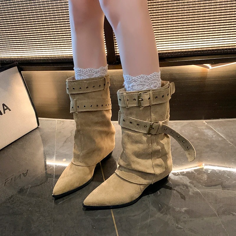 2025 Pointed Toe Women's Winte - Street Fashion Designer avis et prix