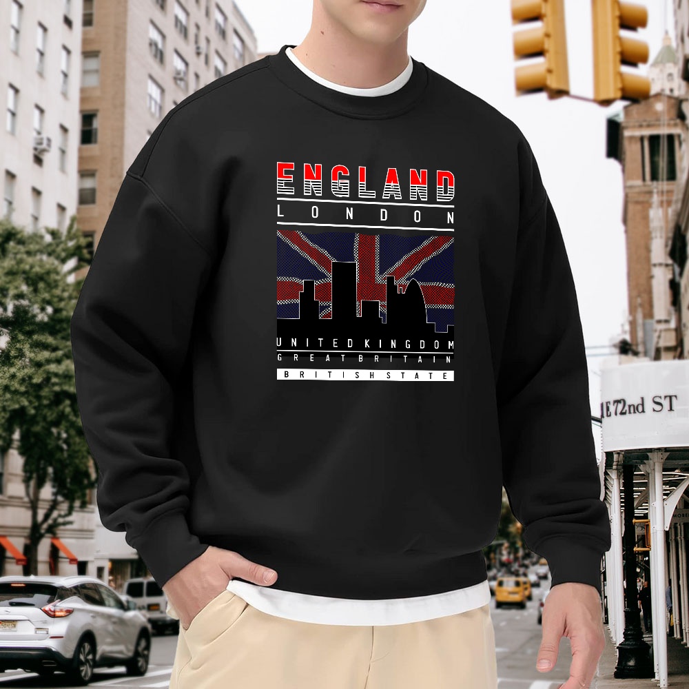 Men's Black Crew Neck Pullover - Street Fashion In London avis et prix