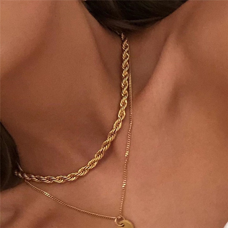 Minimalist Basic Gold Color Tw - Fashion Street Singapore avis et prix