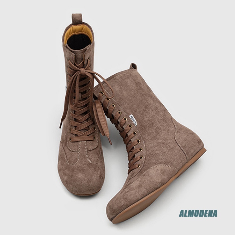 Men's Suede Mid-Calf Lace-Up B - Street Fashion Winter 2026 avis et prix