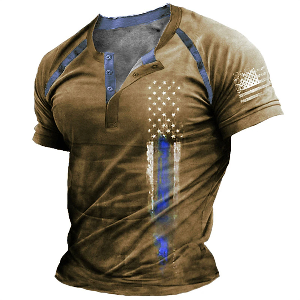 Funny 3D American Flag Print M - Street Fashion Men avis et prix