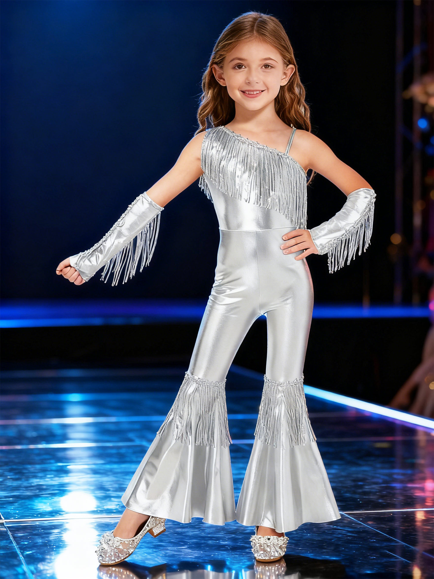 Girls Street Jazz Dance Costum - Street Fashion Girl avis et prix
