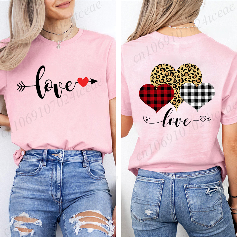 Women T-Shirts Street Valentin - Street Fashion Couple avis et prix