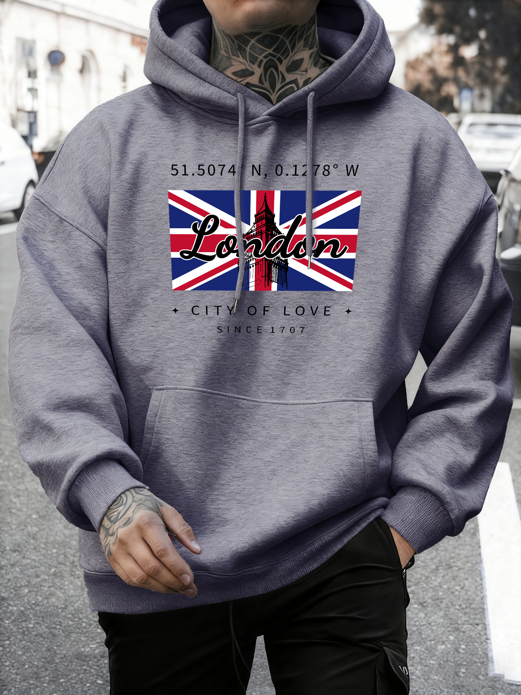 London City Of Love Flag Print - Street Fashion In London avis et prix