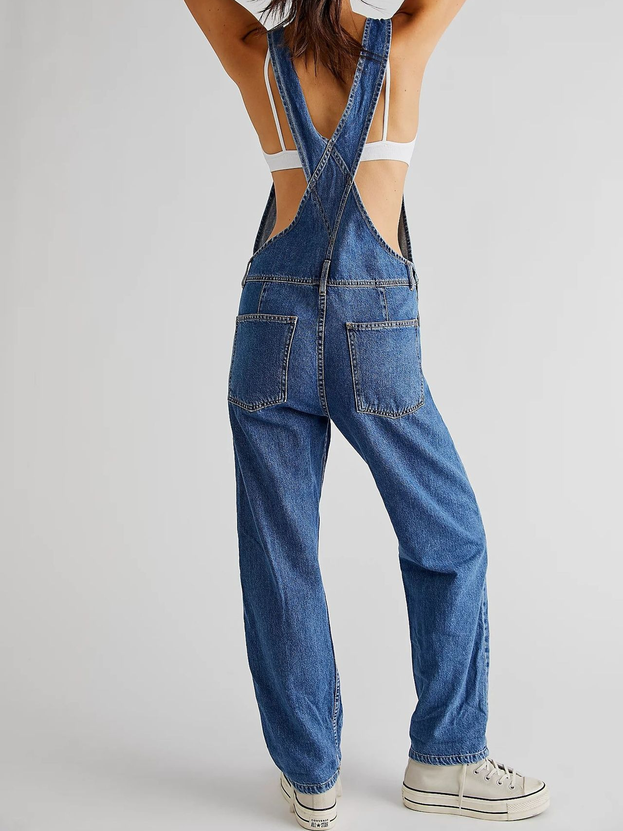 Blue Denim Overalls Jumpsuit R - Street Fashion Jeans Women avis et prix