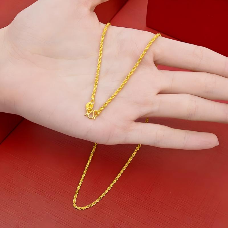 Hip Hop 2mm Twisted Rope 24K G - Fashion Street Singapore avis et prix