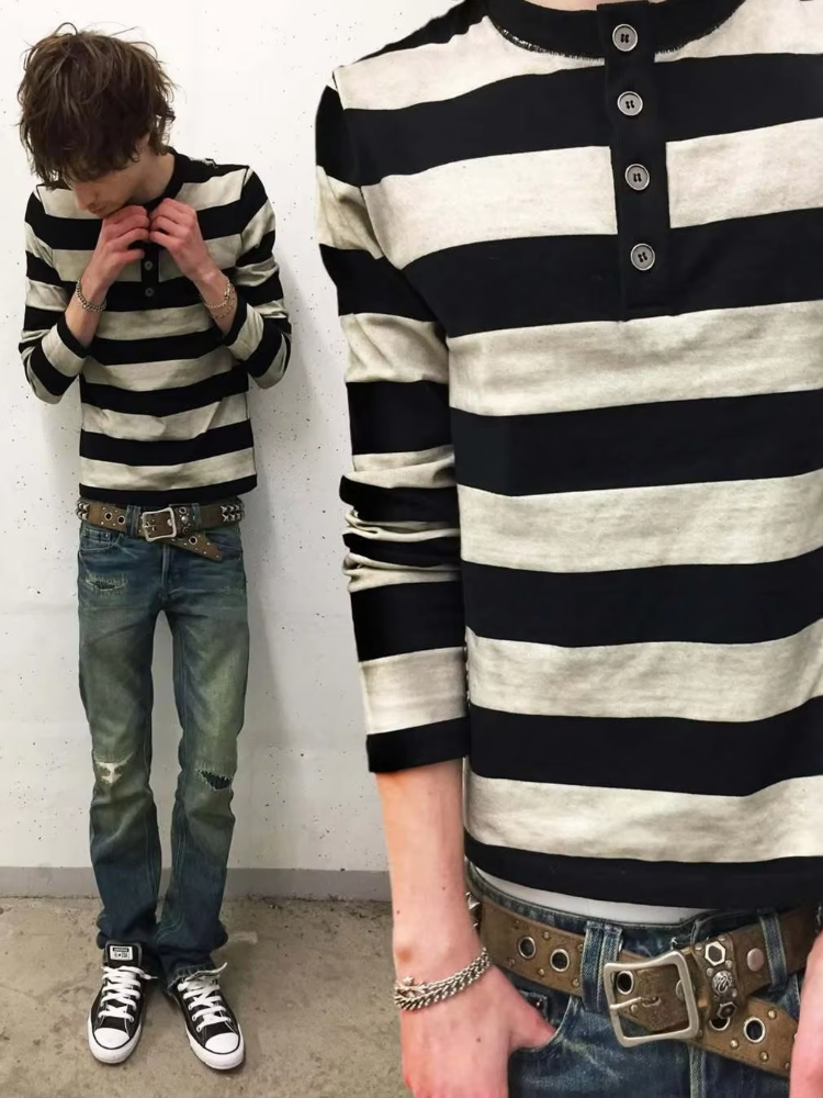 Y2k retro fashion street punk  - Street Fashion Men avis et prix
