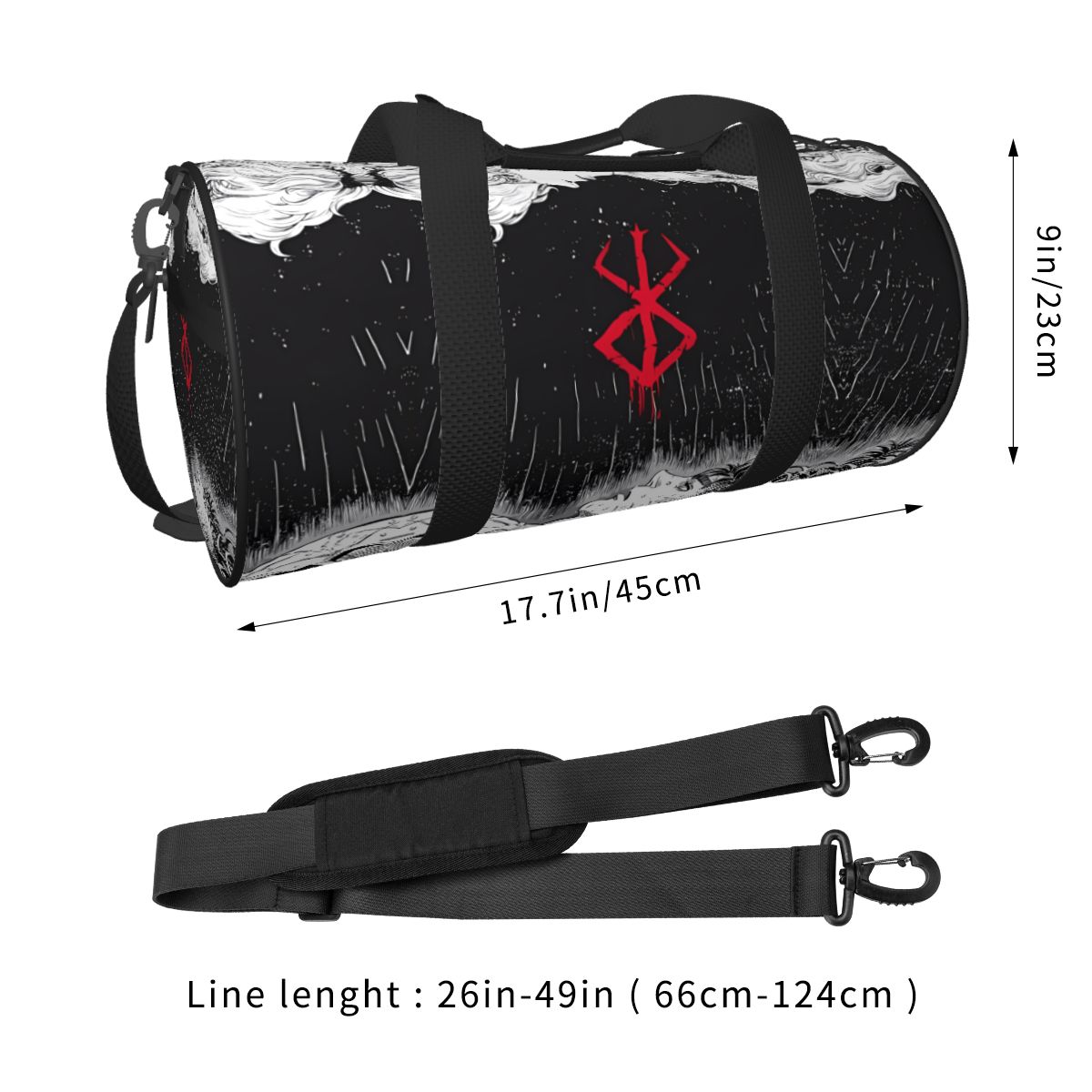 Japan Anime Bereserk Gym Bag F - Street Fashion Couple avis et prix