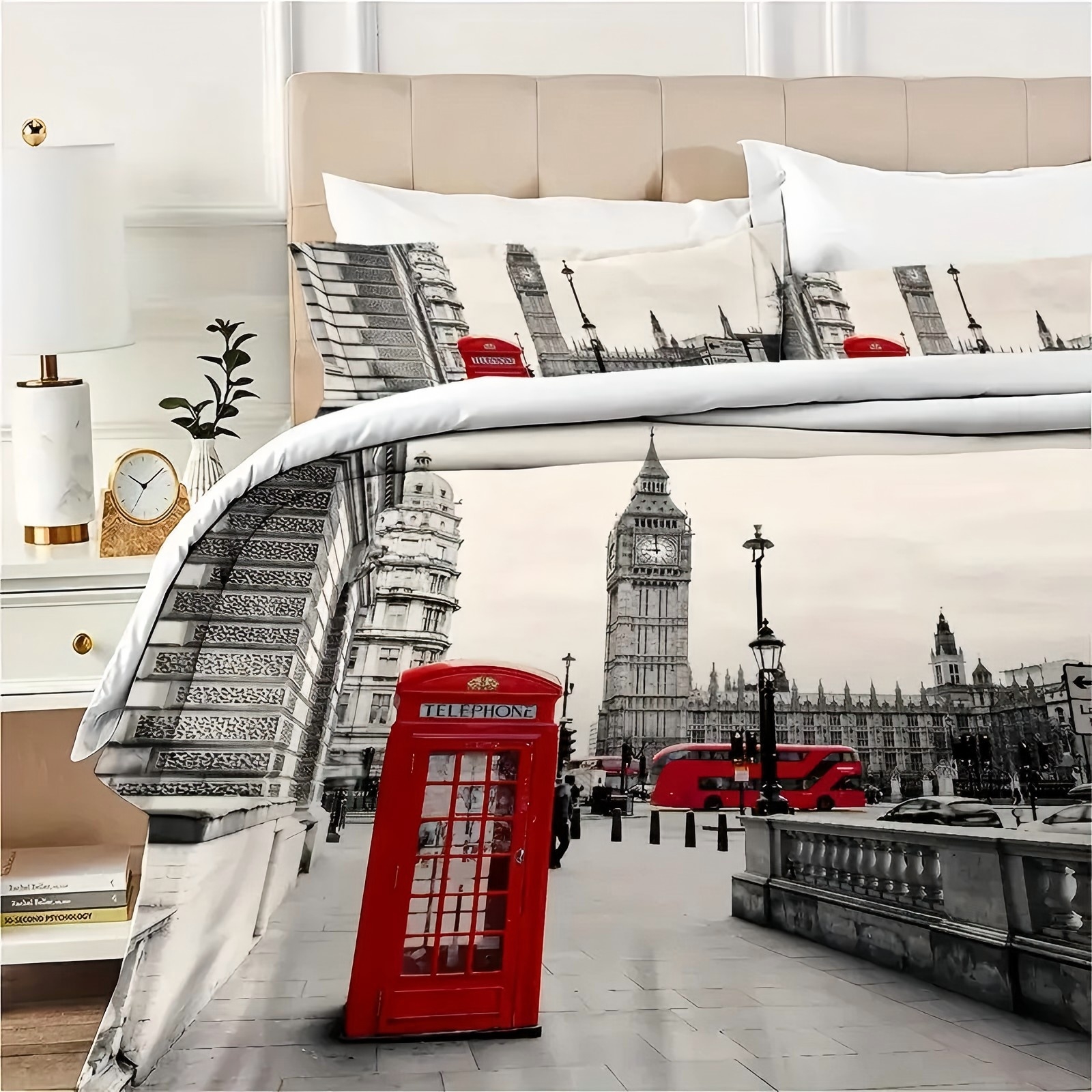 London Street Pattern 3D Print - Street Fashion In London avis et prix