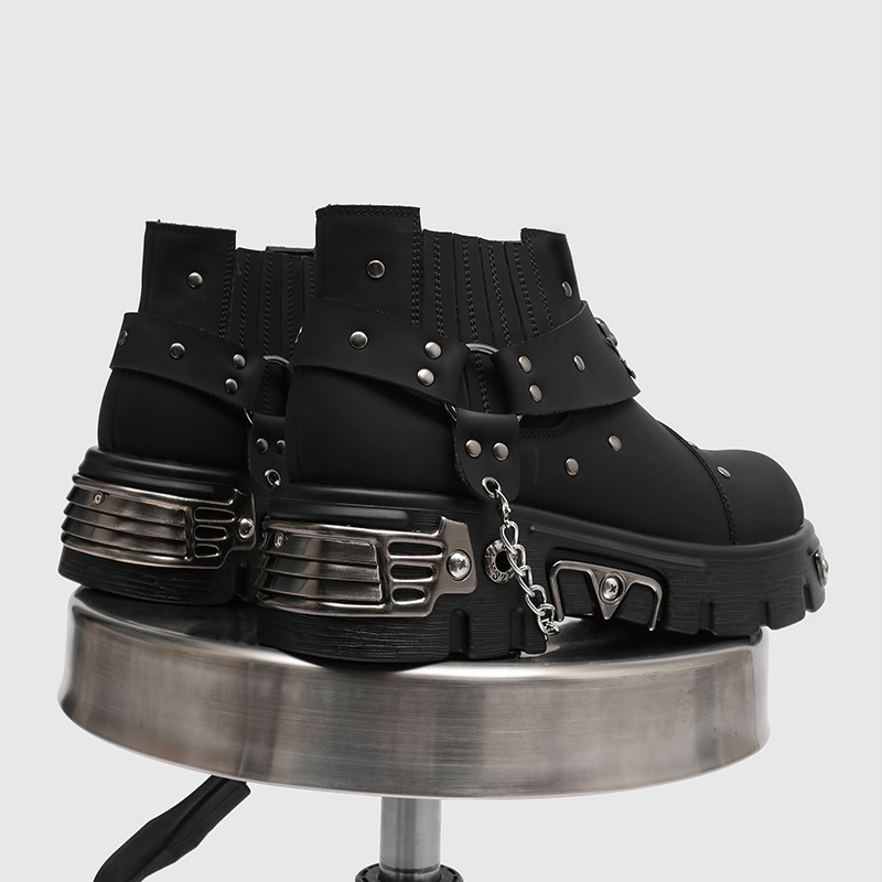 Rock Punk Metal Patchwork Moto - Street Fashion Designer avis et prix