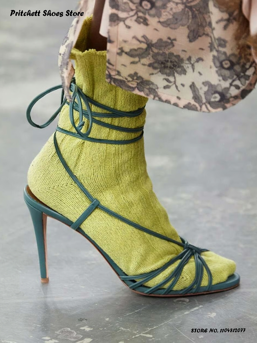 Women's Knotted Leather Strapp - Street Fashion Runway avis et prix