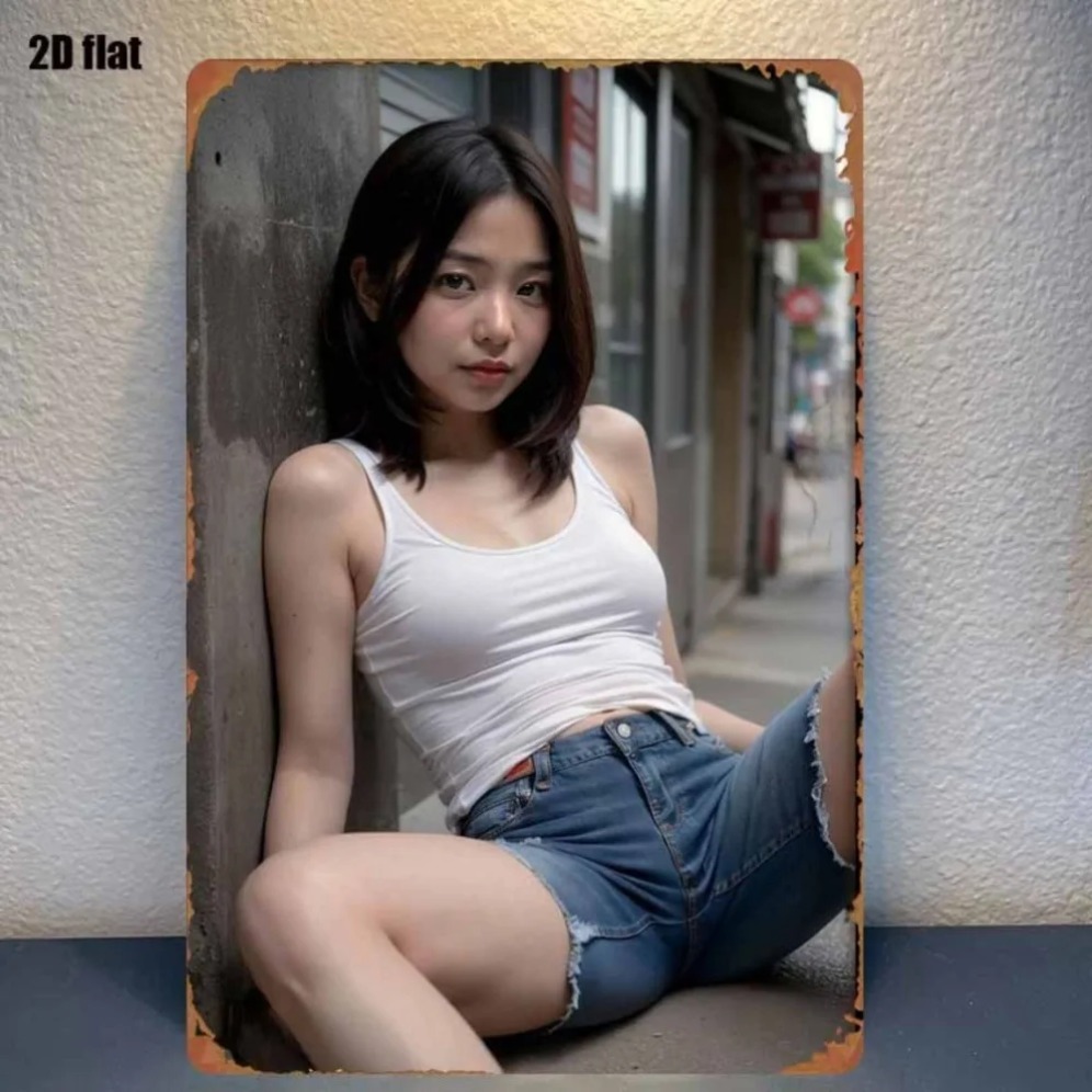 New Trendy HD Metal Wall Art - - Street Fashion Asian avis et prix