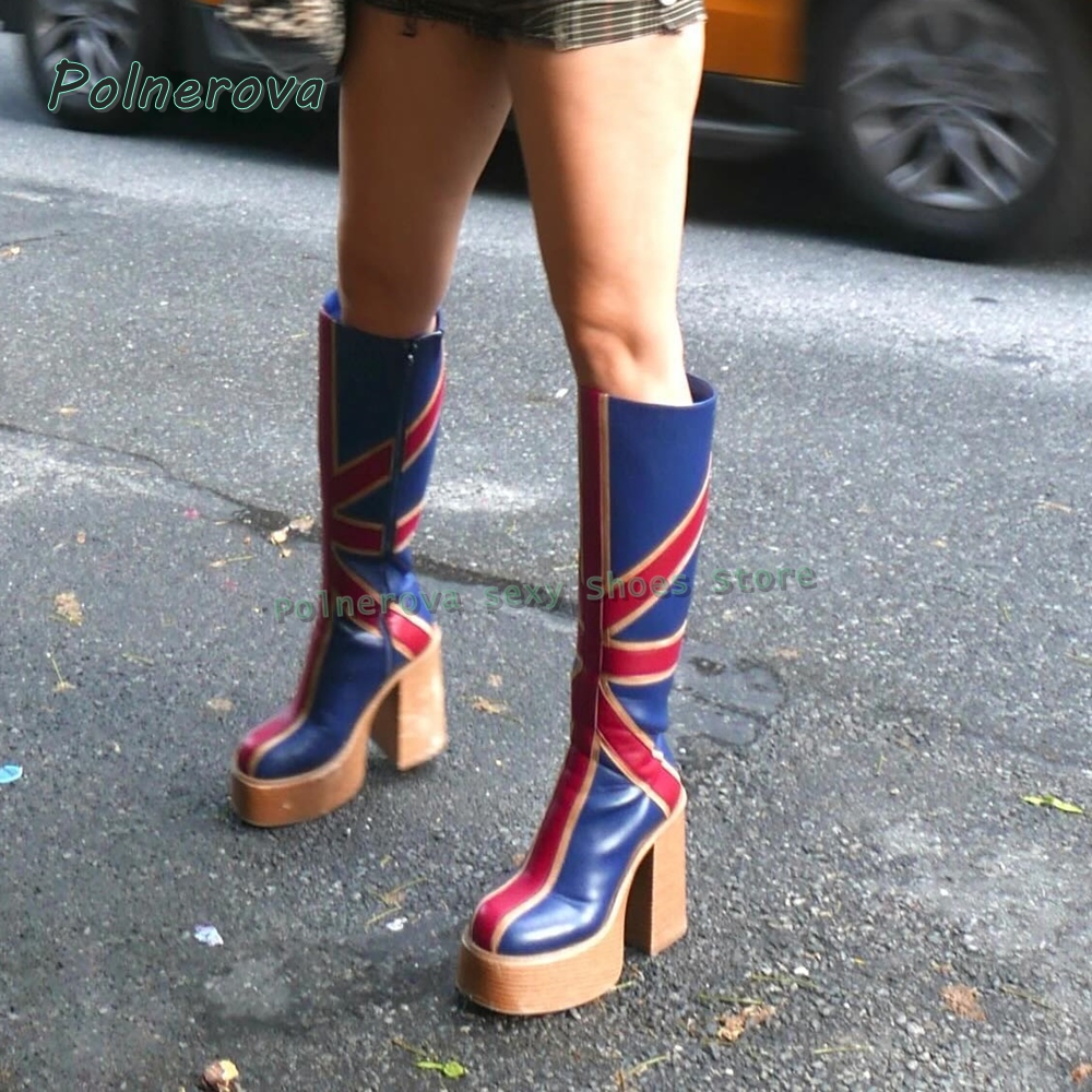 Union Jack Platform Fashion Bo - Street Fashion Girl avis et prix